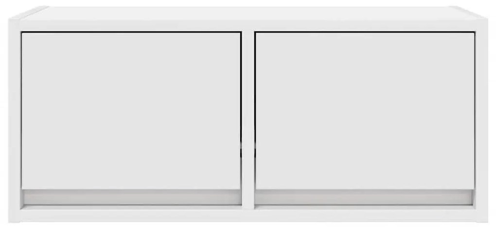 fehér szerelt fa TV-szekrény 60x31x25,5 cm