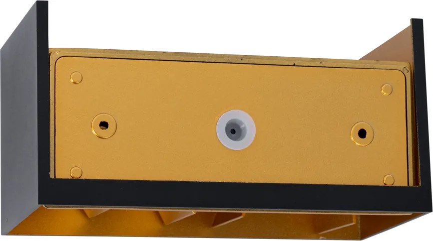 Kültéri fali lámpa fekete arannyal, beépített LED-del, 4 lámpás, IP54 - Edwin