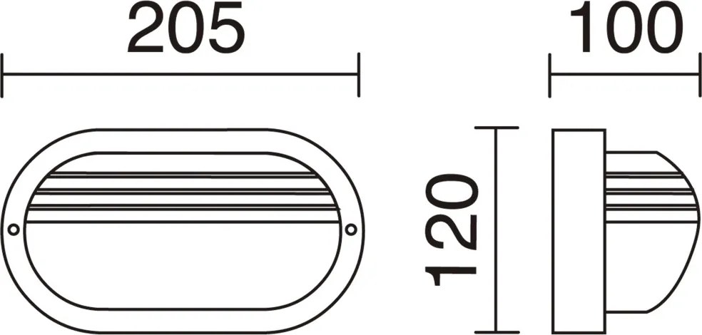 NOVOLUX 107G-G05X1A-01 FAR Modern Kültéri Fali Lámpa Fehér E27 IP44