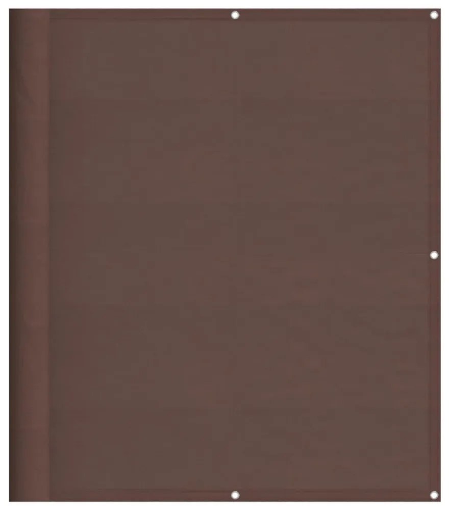barna 100% oxford poliészter erkélyparaván 120 x 700 cm