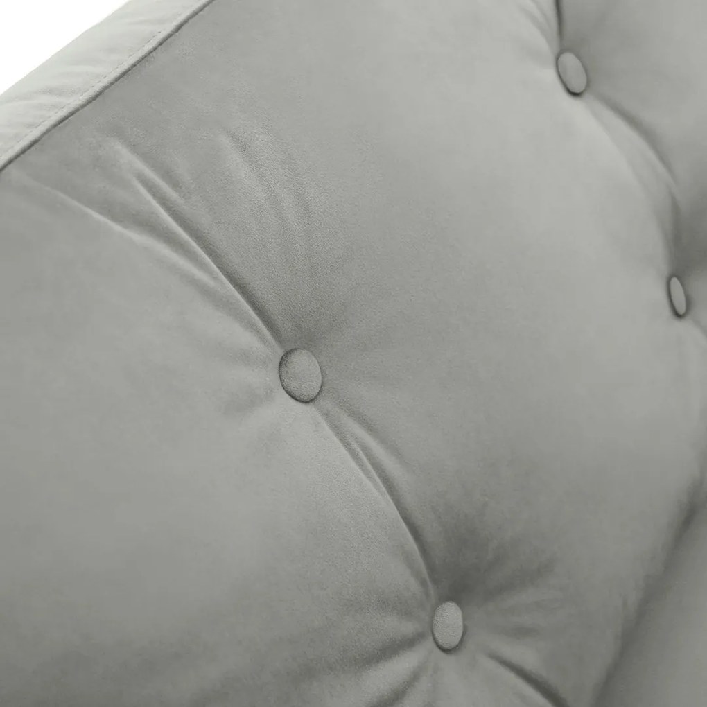 MANDI VELVET szürke 3 személyes kanapé