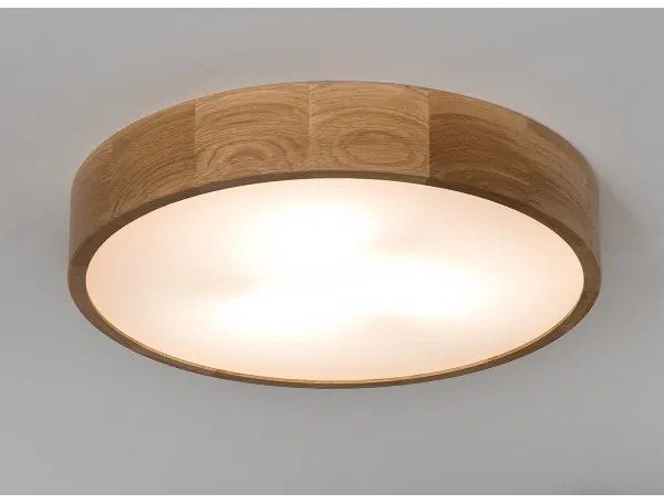 OAK mennyezeti lámpa 3xE27/60W/230V tölgy, Ø 47,5 cm