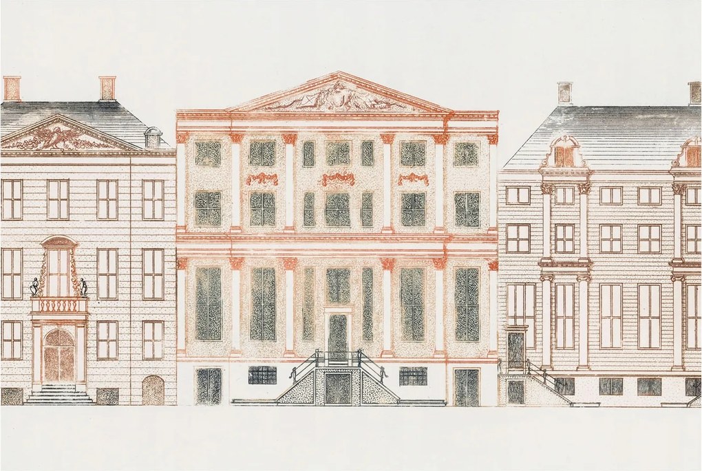 Fali fotótapéta Étkezőbe Klasszikus épületek 104x70 Ragasztó