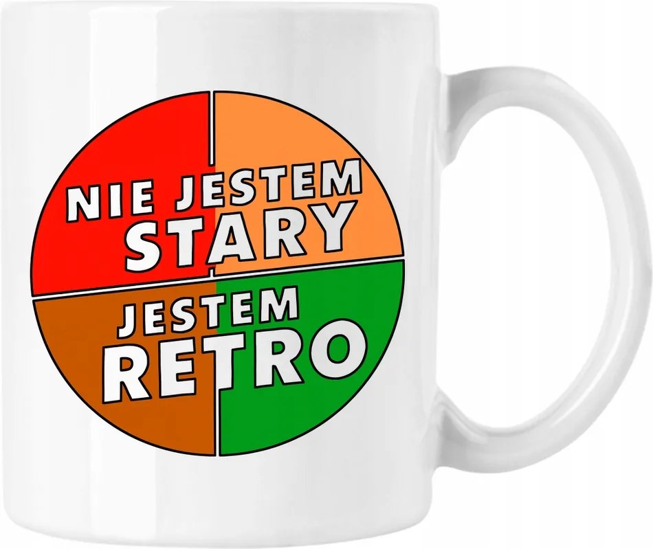 Bögre Nem vagyok régi retro fehér 330ml
