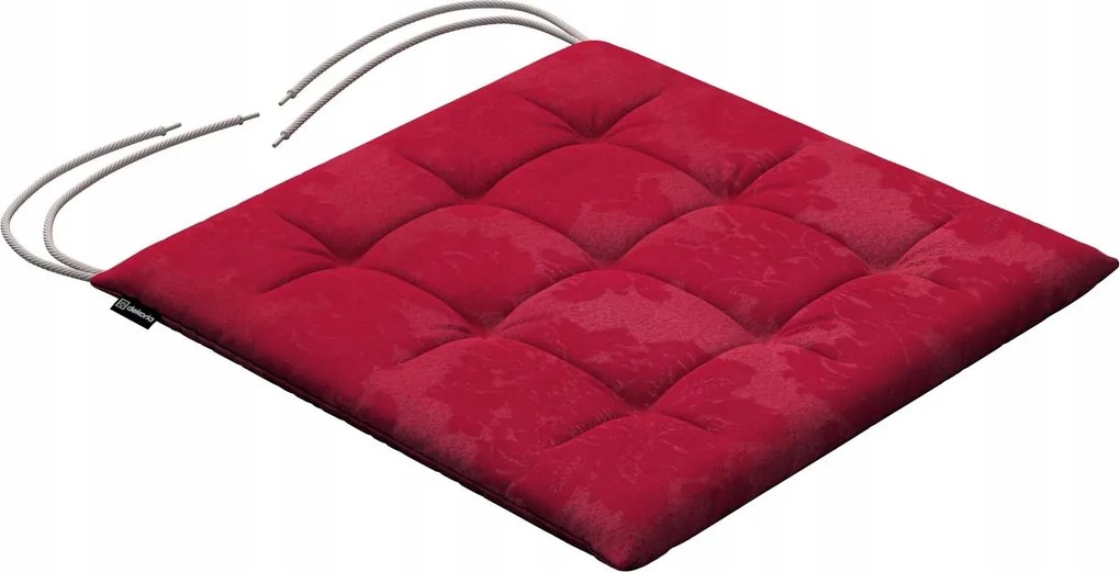 Károly székpárna 40x40 akantusz levelek bordó alapon