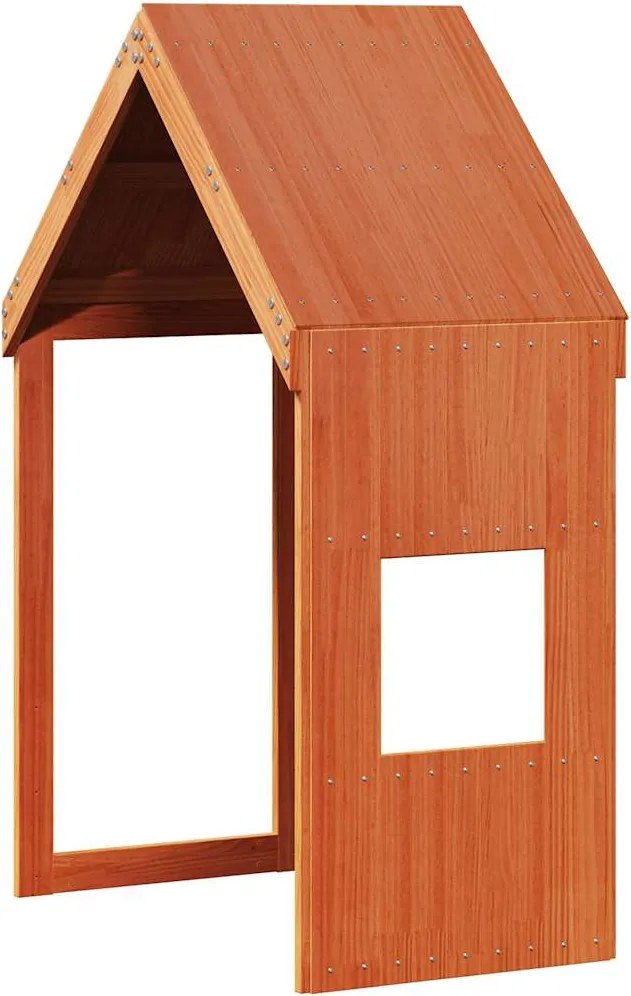vidaXL viaszbarna tömör fenyőfa gyerekágytető 55 x 99 x 139,5 cm