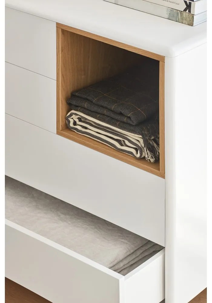 Krémszínű komód 90x90x40 cm Corvo – Teulat