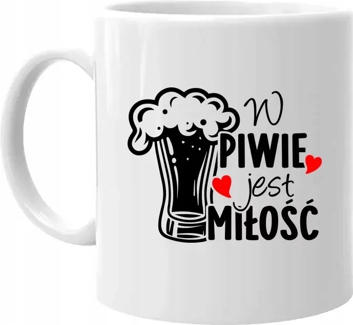 A sörben szerelem van Vicces Ajándék Sörös Bögre A Sör Szerelmeseinek