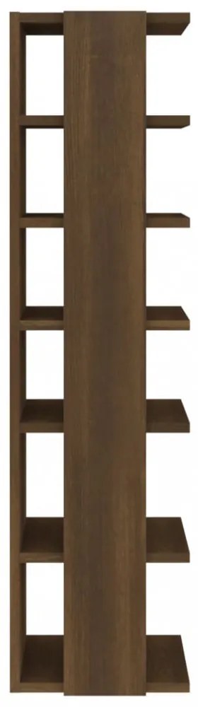 2 db barna tölgy színű szerelt fa cipőtartó 27,5 x 27 x 102 cm