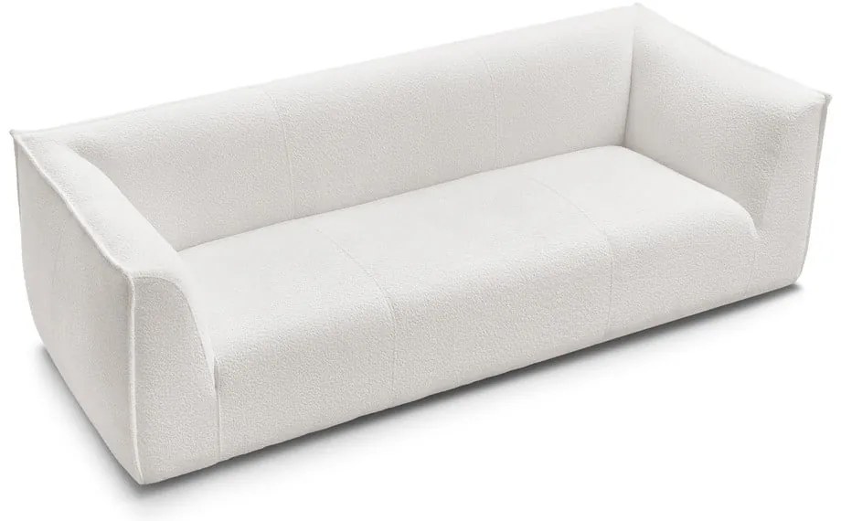 Fehér buklé kanapé 242 cm Giorgia – Bobochic Paris