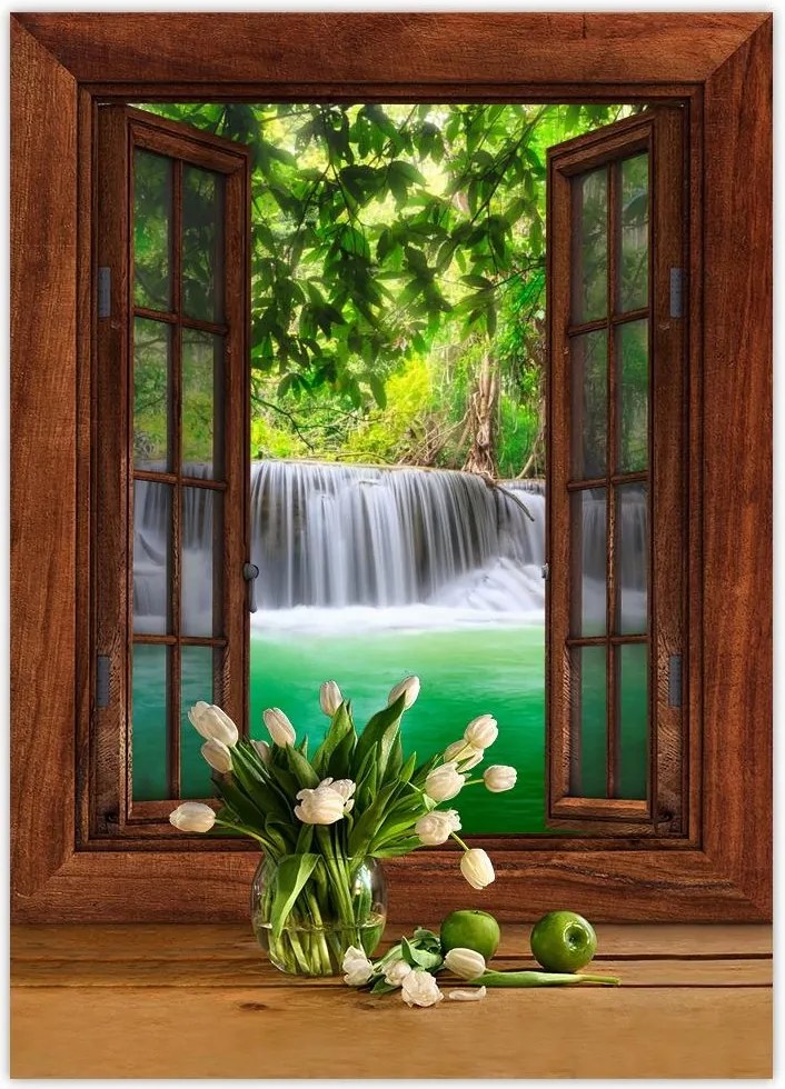 Poszterek 50x70 Vízesés Thaiföldön