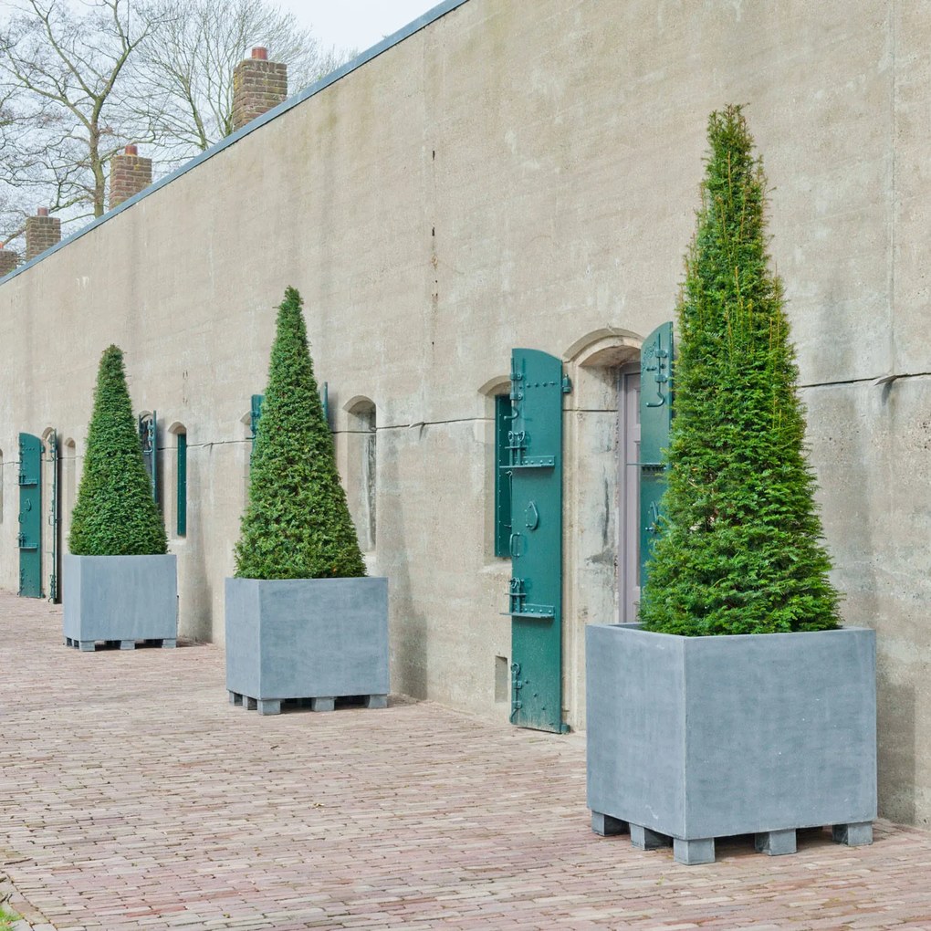 Pottery Pots Jumbo virágtartó lábakkal, szürke színben, többféle méretben - PotteryPots méret: L - h 70 cm, ⌀ - cm / h