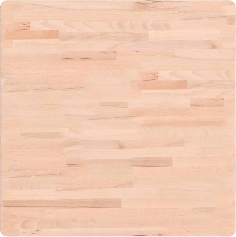 vidaXL tömör bükkfa négyzet alakú asztallap 70 x 70 x 2,5 cm