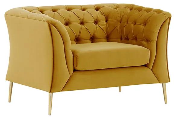Luxus fotel, arany, NIKOL 1 ML