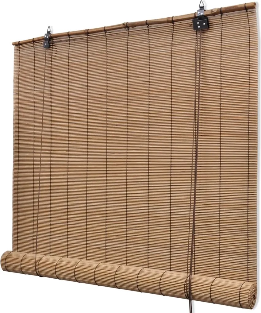 vidaXL barna bambuszroló 100 x 220 cm