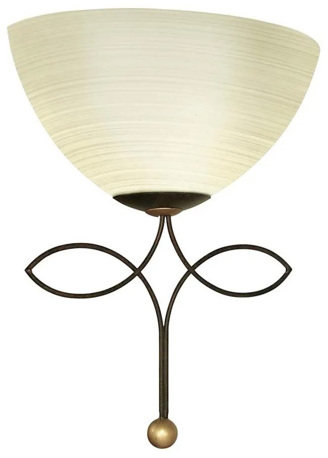 EGLO 89135 - BELUGA fali lámpa 1xE27/60W antik barna