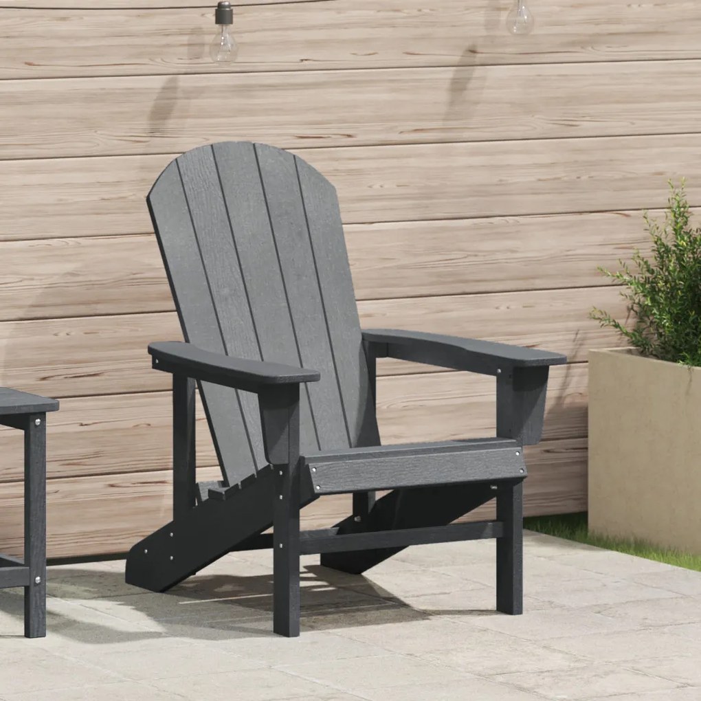 Adirondack szék Világosszürke 74x82x91 cm HDPE
