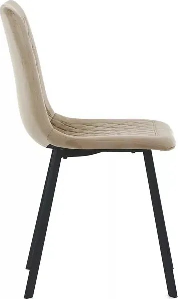 Sötét Bézs Bársony Étkezőszék. DCL-973 CAP4 Belföldi Raktárról