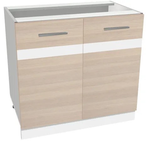 Salandra kétajtós alsó konyhaszekrény IC 80 Cappuccino N