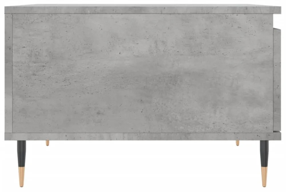 betonszürke szerelt fa dohányzóasztal 55x55x36,5 cm