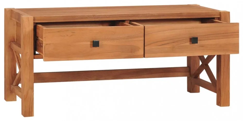 újrahasznosított tíkfa TV-szekrény 100 x 40 x 45 cm