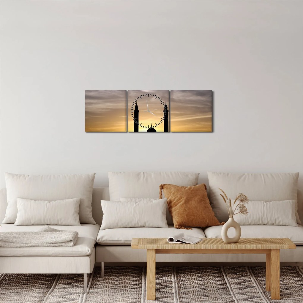Emlékmű képe (órával) (90x30 cm)
