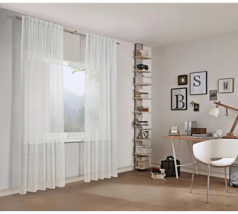 Fehér fényáteresztő függöny 140x245 cm Etamine – Sehlbach