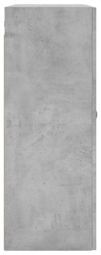 betonszürke fali szekrény 69,5x34x90 cm