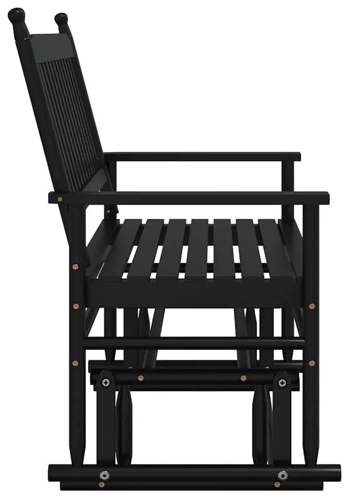 fekete tömör nyárfa hintapad 118 x 70 x 104,5 cm