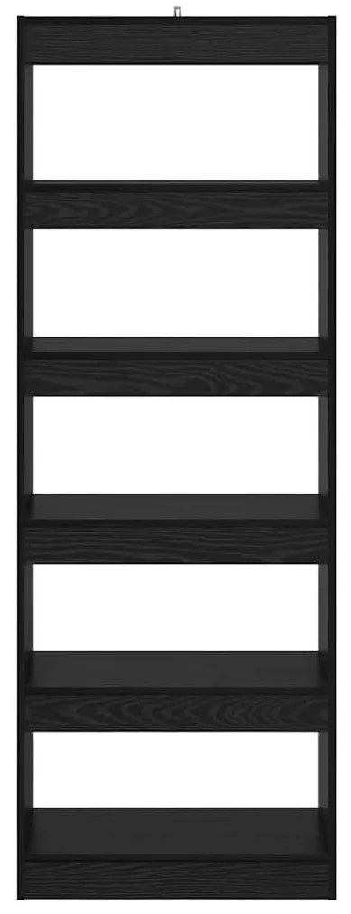 Könyvespolc Musta tammi 60 x 30 x 166 cm Faanyag