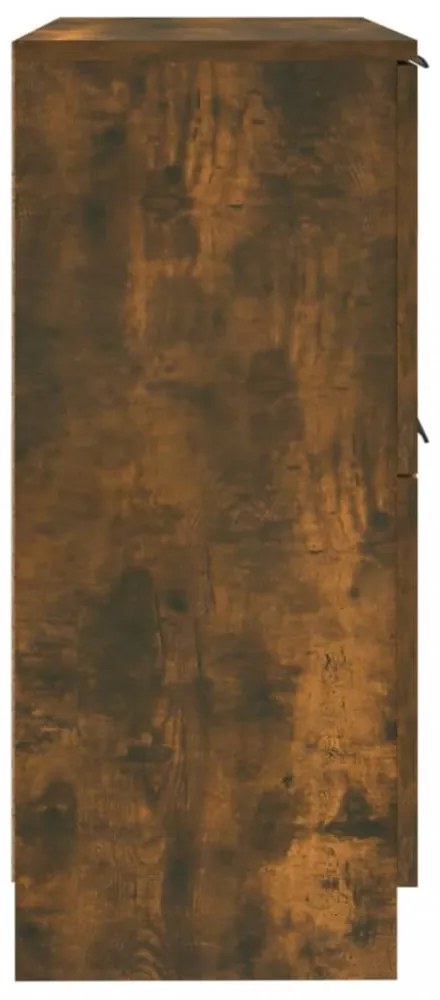 2 db füstös tölgyszínű szerelt fa tálalószekrény 30x30x70 cm
