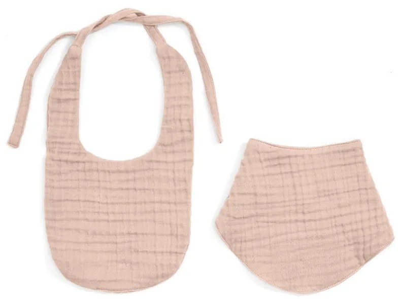 Rózsaszín muszlin előke szett 2 db-os Prune – Kave Home