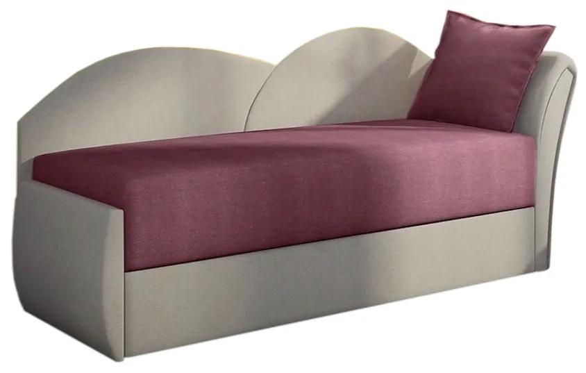 RICCARDO kinyitható kanapé, 200x80x75 cm, lila/szürke, (alova 23/alova 10), jobbos