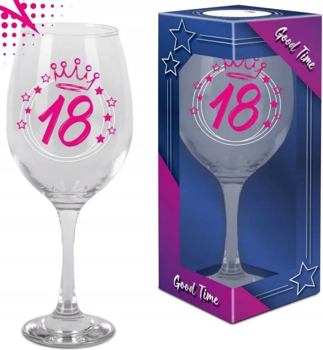 Pink XXL 580 ml-es pohár Szülinaposoknak 18 éves korig 18. Születésnapra