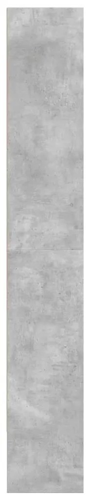 betonszürke szerelt fa könyvszekrény 80 x 30 x 189 cm
