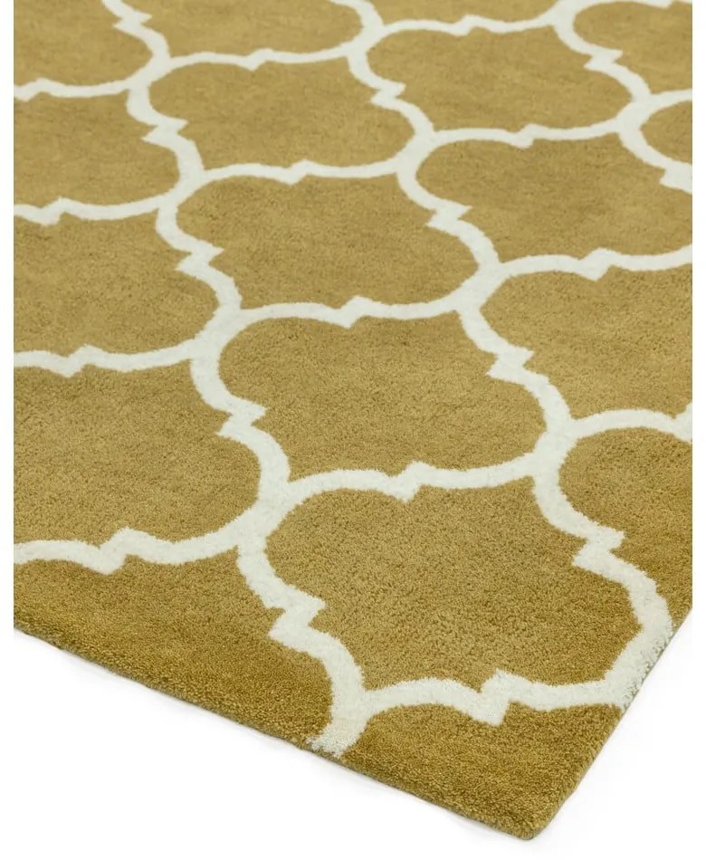 Okkersárga kézi szövésű gyapjú szőnyeg 160x230 cm Albany – Asiatic Carpets