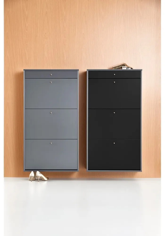 Szürke billenő ajtós cipőtartó Mistral - Hammel Furniture