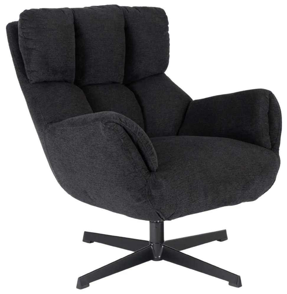 Forgó Relaxfotel Fekete Színben. REAL