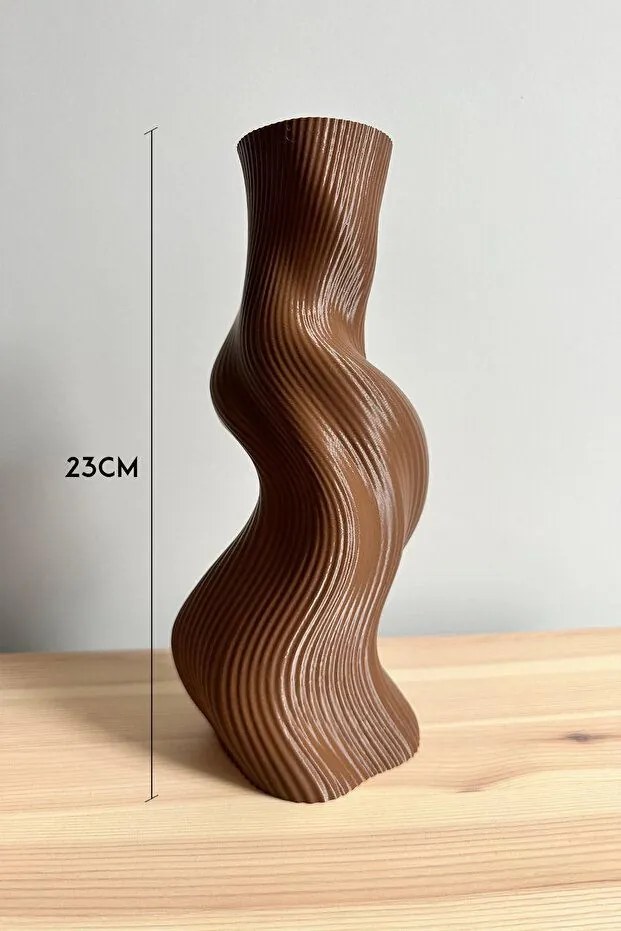 Decorative Wave bioplasztik váza, 23 cm