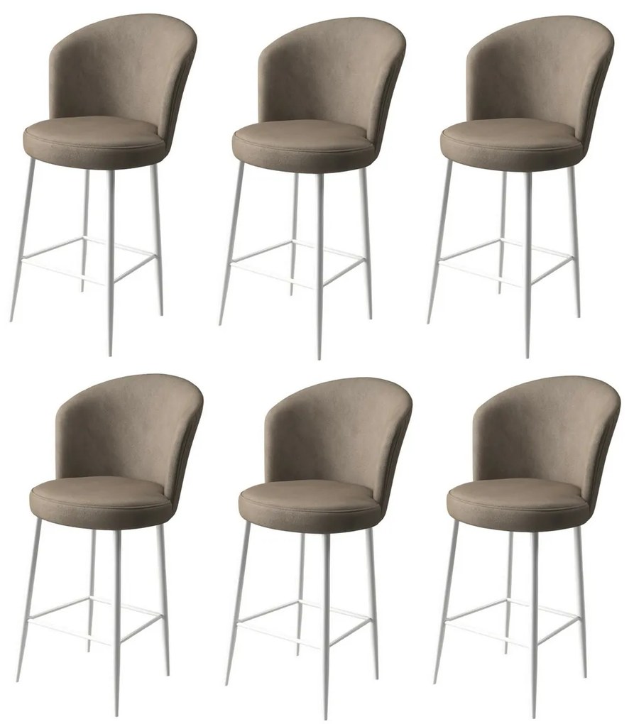 Fora Cappuccino és White bárszék szett, 6 db, 6 db