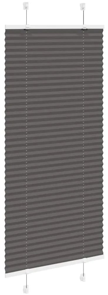 pliszírozott redőny fekete 65x150 cm szövetszélesség 64,4 cm