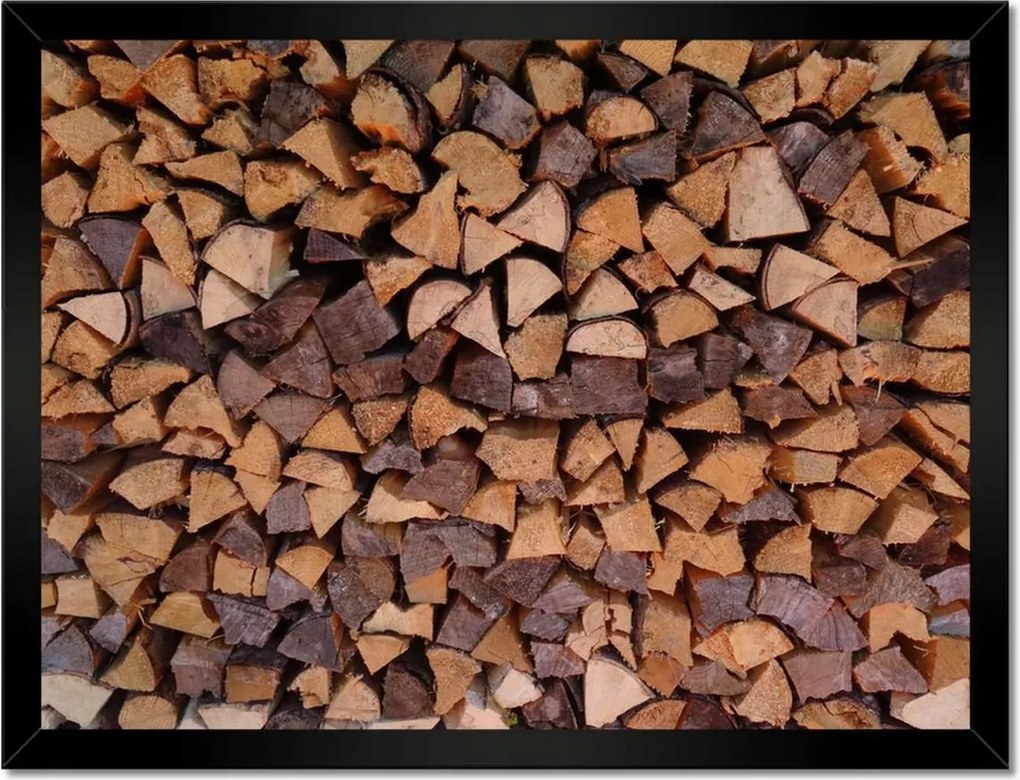 Poszterek keretben 40x30 Kandalló fa