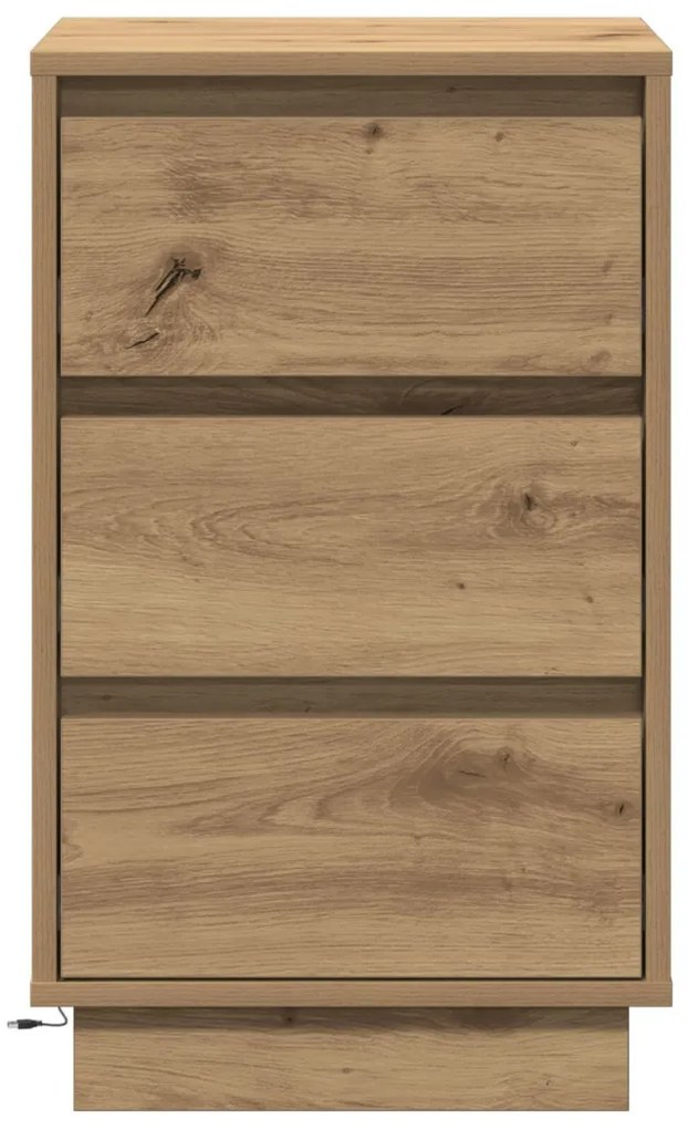 Éjjeli Szekrény LED-del Artisan Oak 39x34.5x65 cm Mérnöki Fa