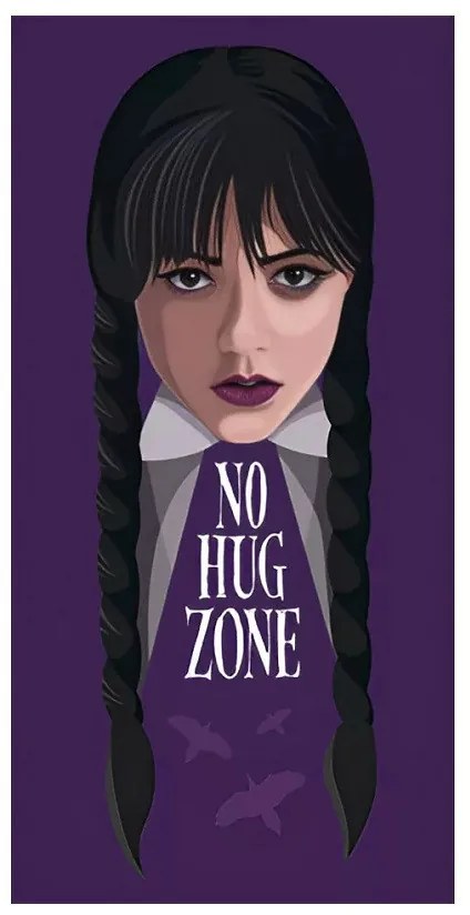 Wednesday No Hug fürdőlepedő, strand törölköző 70x140cm