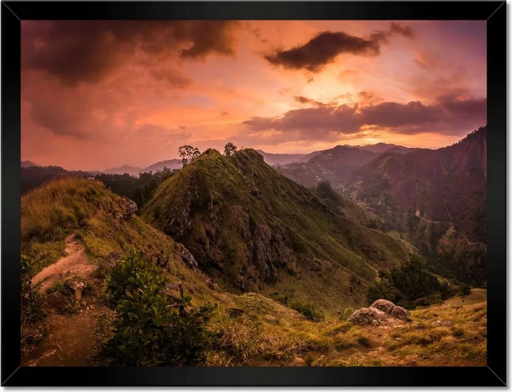 Poszterek keretben 40x30 Tájkép hegyekkel Tájkép