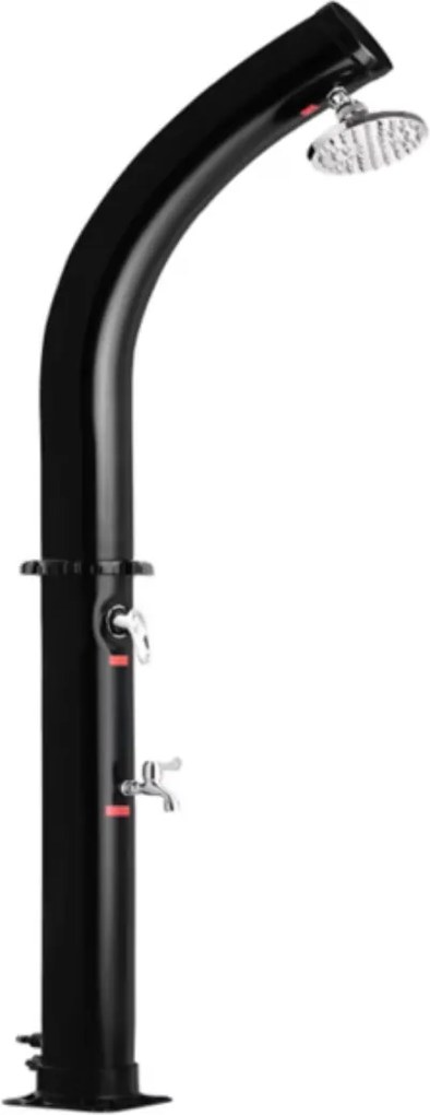 BOW napelemes zuhanyzó, 20l, fekete Monzana