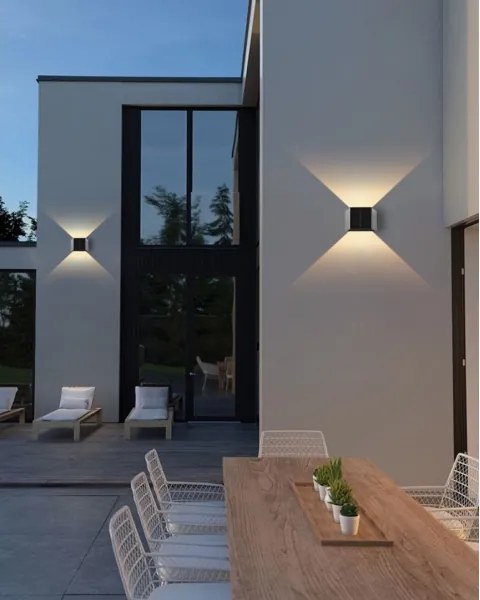 Brilagi - LED Napelemes fali lámpa SOLAR CUBE LED/2W/3,2V 1300 mAh IP54