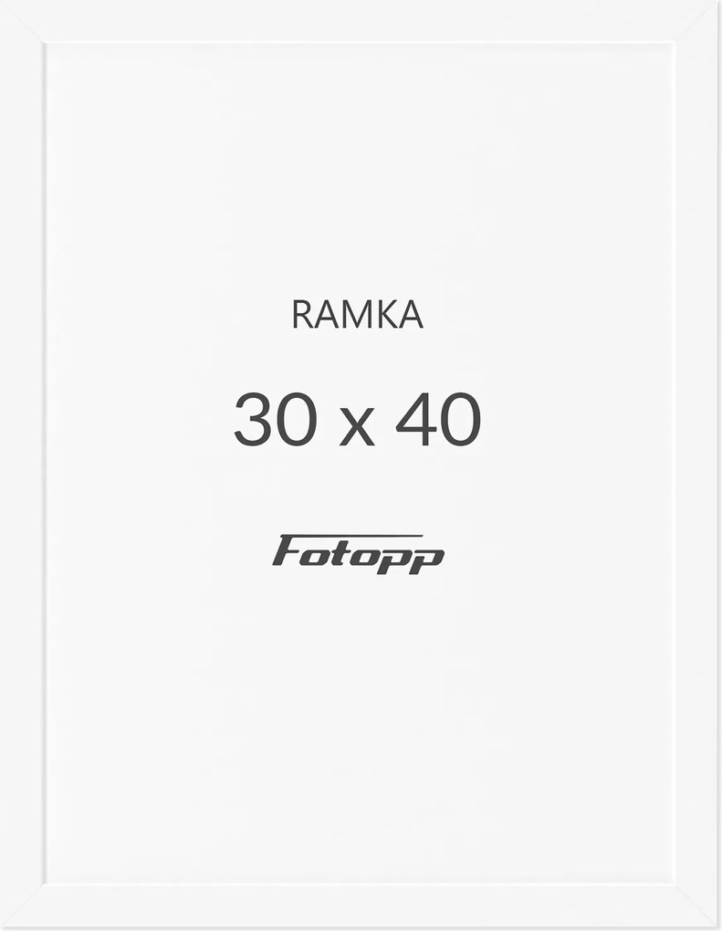 Képkeret Fehér 30x40 cm fotókeret