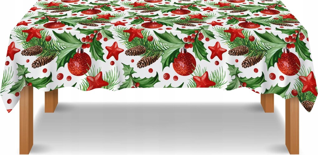 Abrosz Foltálló 140X300 Karácsonyi Csillámos Gömb