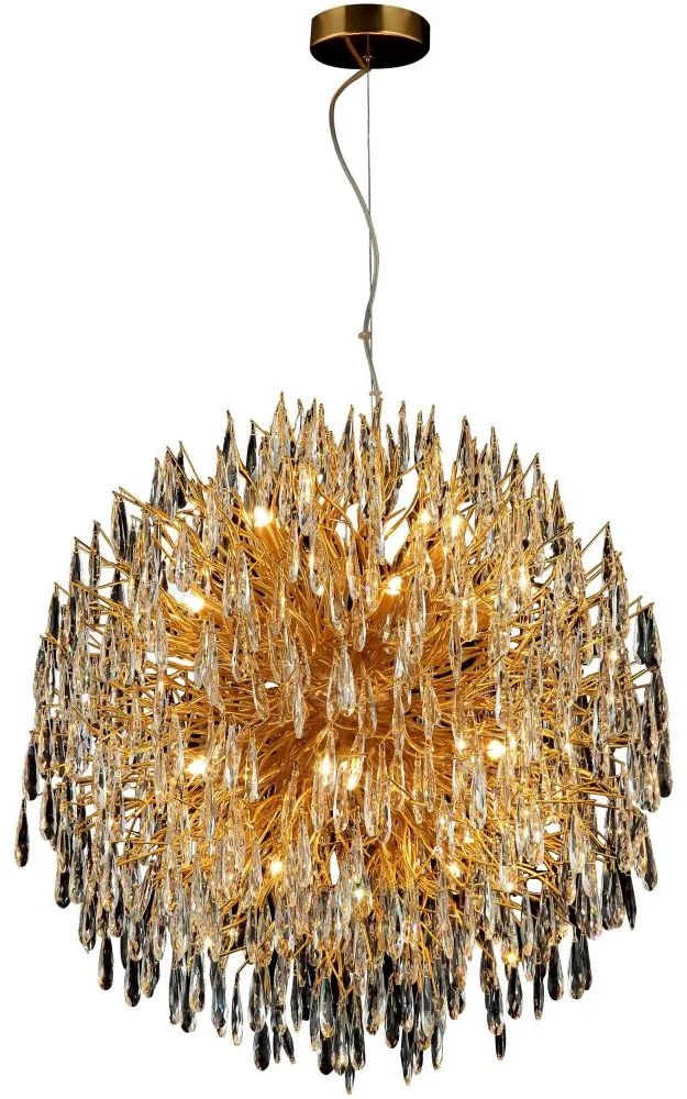 Kristály csillár zsinóron 24xG9/40W/230V arany